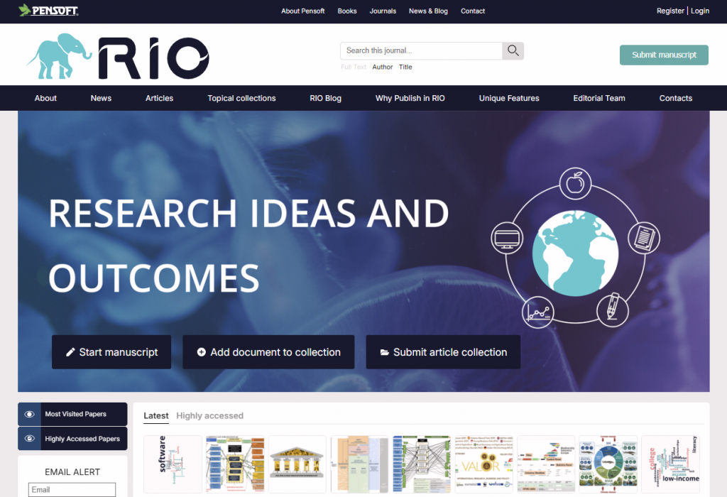 Research Ideas and Outcomes journal homepage